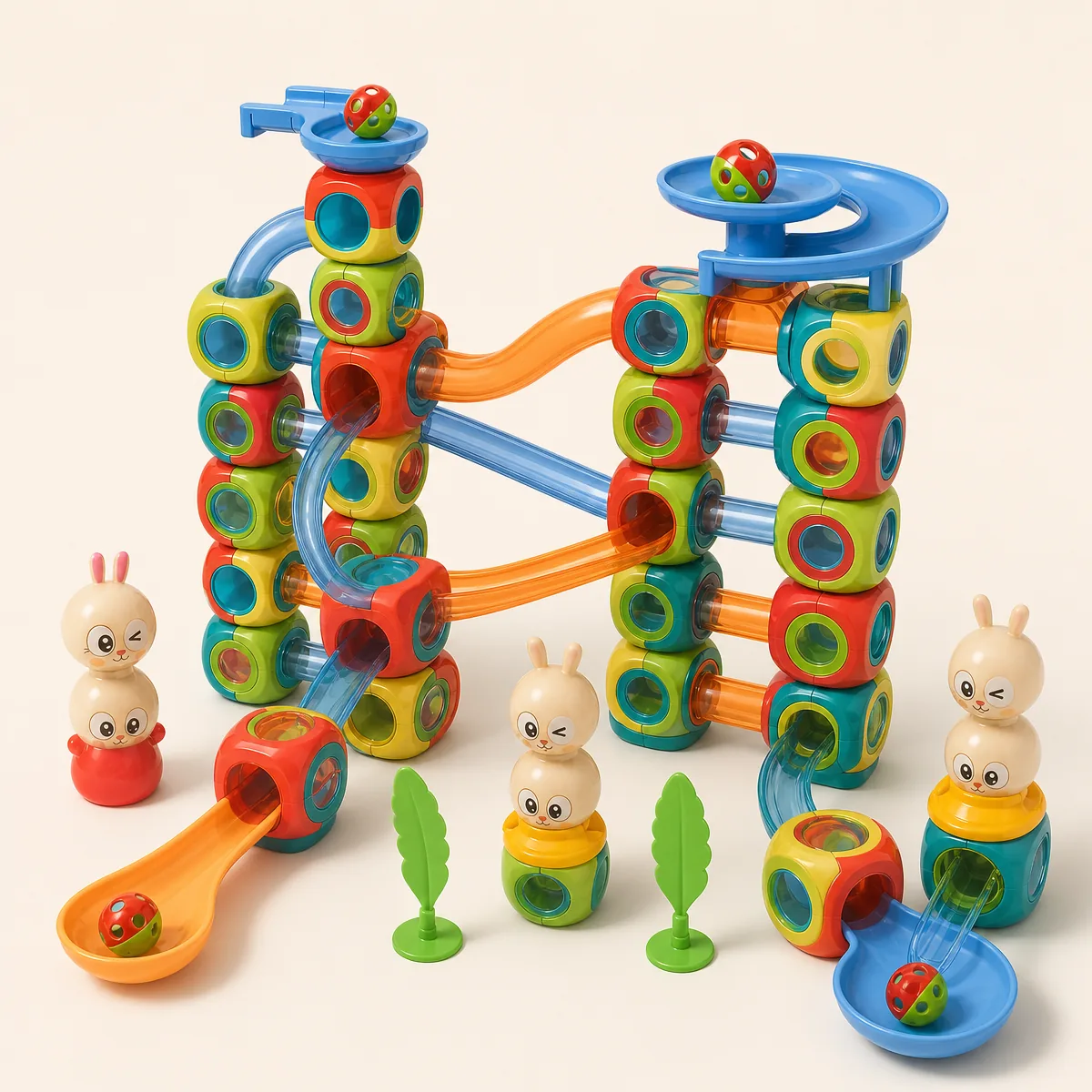 DIY Ball Track Building Blocks — Big Set · ZA-642 — product photo
