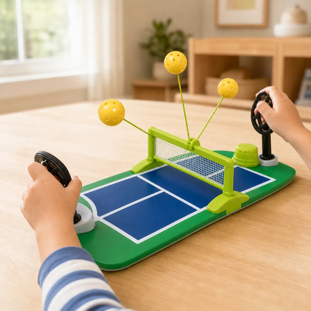 Pickleball Tabletop Game — being played with