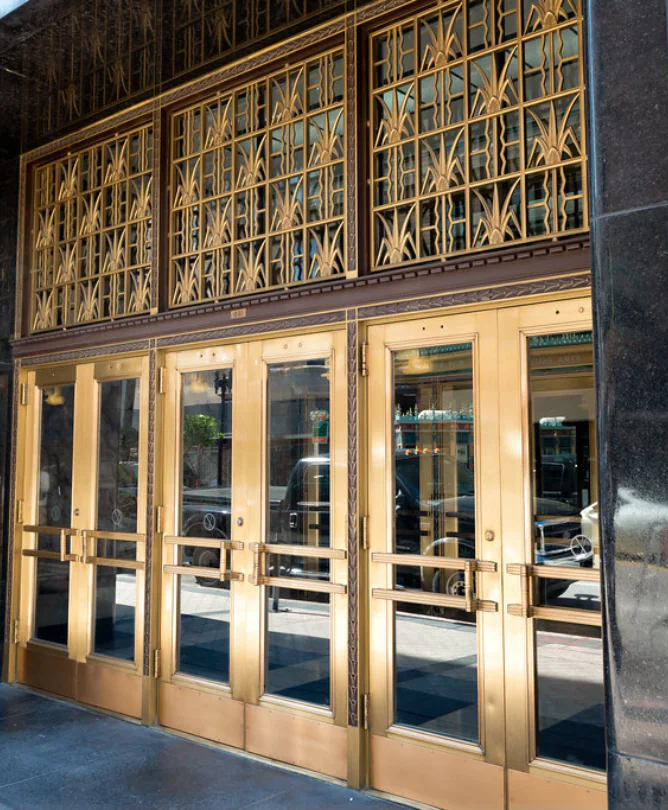 Showroom entrance detail
